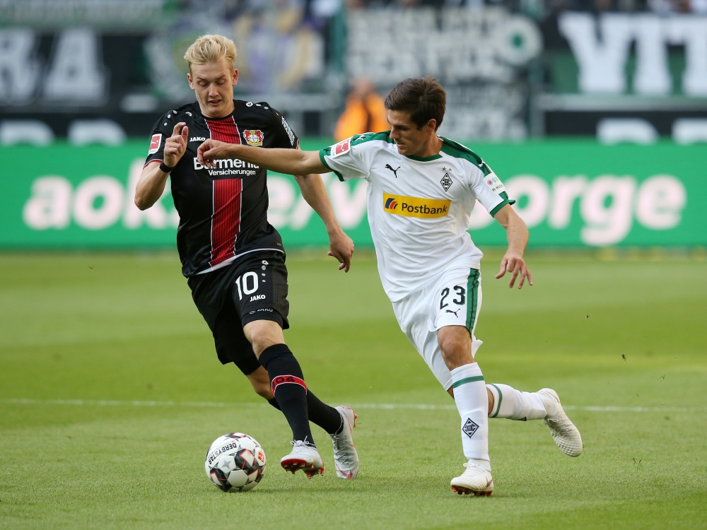 M'Gladbach siegt im ersten Derby gegen Bayer mit 2:0