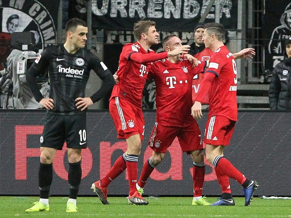 Doppelpack Ribery: Bayern siegt 3:0 gegen die Eintracht