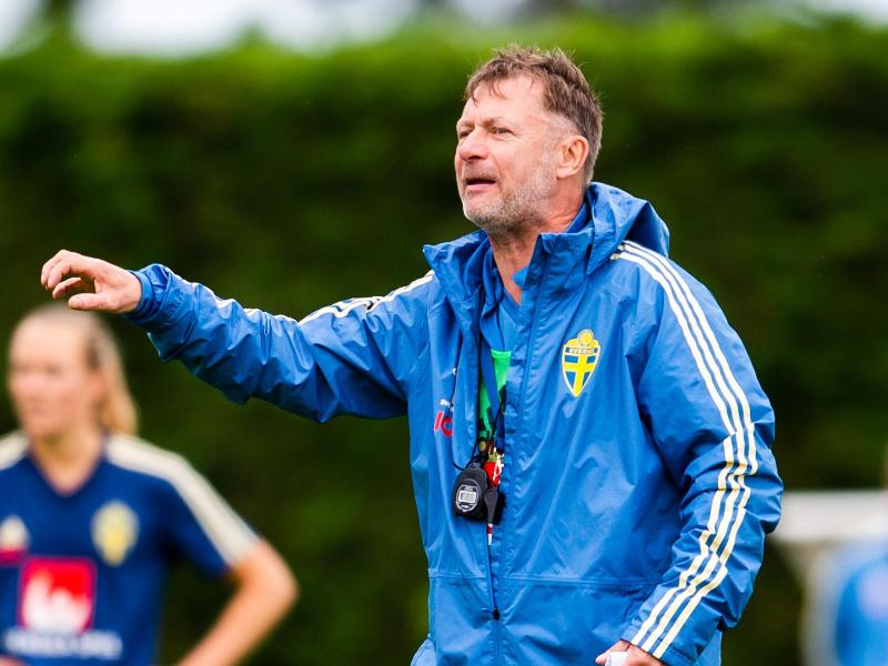 Cheftrainer der schwedischen Frauenfußball-Nationalmannschaft: Peter Gerhardsson. Foto: Simon Hastegã…rd/Bildbyran via ZUMA Press
