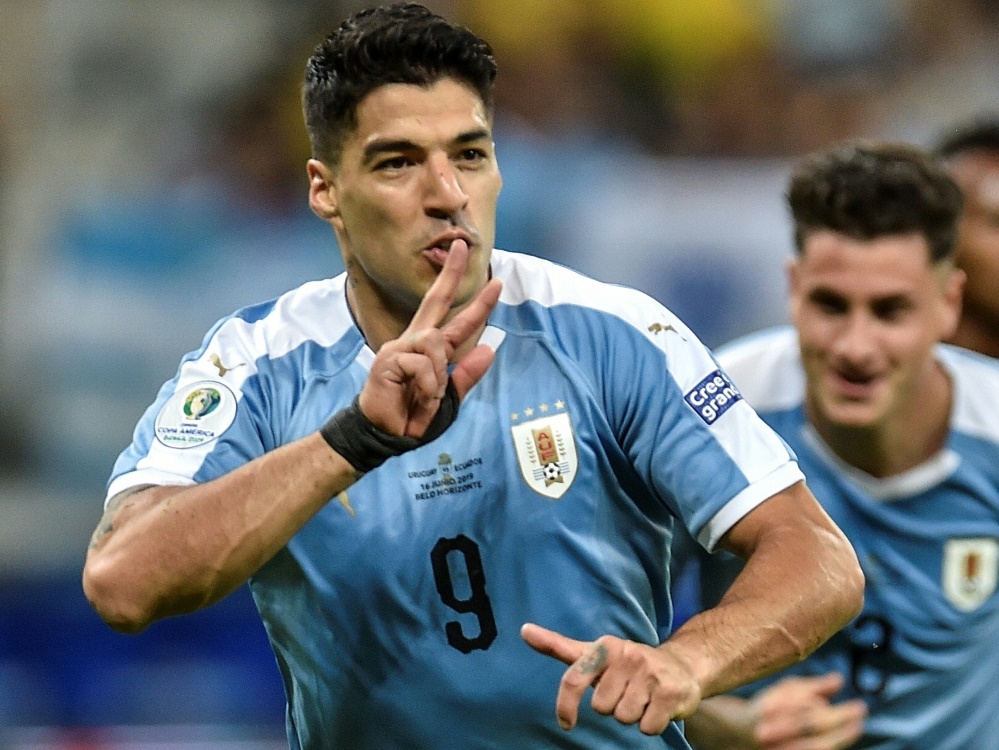 Treffsicher für Uruguay: Startstürmer Luis Suarez