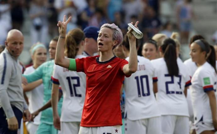 Frau klarer Worte: Megan Rapinoe. Foto: Alessandra Tarantino/AP