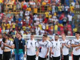 Nach dem Sieg über Rumänien fordert die deutsche U21 nun im EM-Finale Spanien. Foto: Cezaro De Luca Nach dem Sieg über Rumänien fordert die deutsche U21 nun im EM-Finale Spanien. Foto: Cezaro De Luca