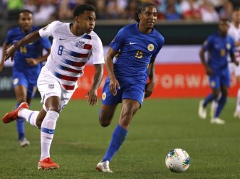 Matchwinner für die USA: Weston McKennie (l.) Matchwinner für die USA: Weston McKennie (l.)