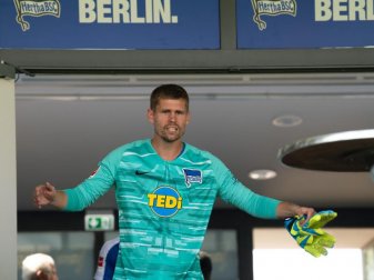 Fährt nicht mit ins Trainingslager: Hertha-Keeper Thomas Kraft trainiert individuell. Foto: Soeren Stache Fährt nicht mit ins Trainingslager: Hertha-Keeper Thomas Kraft trainiert individuell. Foto: Soeren Stache