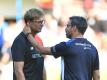 Seit vielen Jahren Freunde: Jürgen Klopp (l) und David Wagner. Foto: Dave Howarth/PA Wire