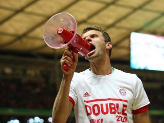 Freut sich auf die neue Saison: Thomas Müller. Foto: Christian Charisius Freut sich auf die neue Saison: Thomas Müller. Foto: Christian Charisius