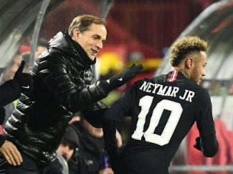 Tuchel bleibt in Bezug auf Neymar (r.) gelassen Tuchel bleibt in Bezug auf Neymar (r.) gelassen