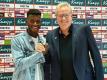 Merveille Biankadi (l.) verstärkt den 1. FC Heidenheim