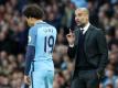 Gehen City-Coach Pep Guardiola und Leroy Sané bald getrennte Wege? Foto: Martin Rickett/Press Association