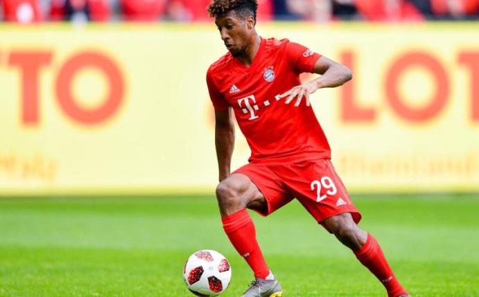 Bayern Münchens Kingsley Coman würde sich über die Verpflichtung von Leroy Sané freuen. Foto: Uwe Anspach