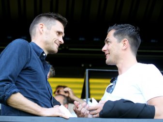 Sebastian Kehl (l.) rechnet nicht mit Pfiffen gegen Hummels Sebastian Kehl (l.) rechnet nicht mit Pfiffen gegen Hummels