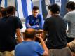 Herthas Davie Selke bei einem Pressetermin in Berlin. Foto: Britta Pedersen