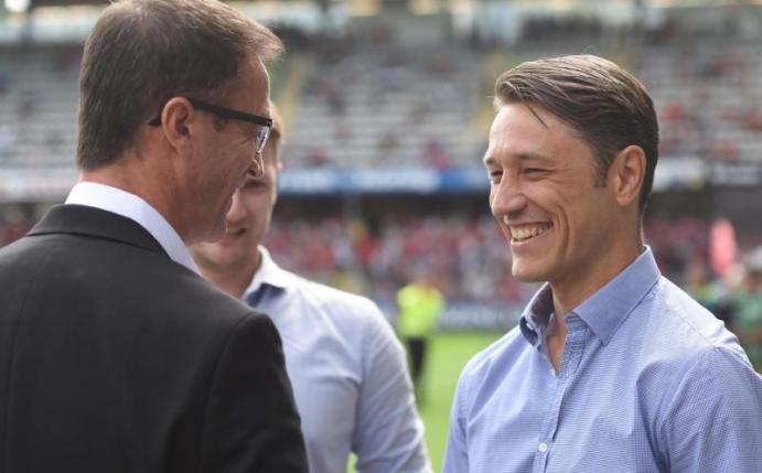 Einst gemeinsam erfolgreich bei Eintracht Frankfurt: Fredi Bobic (l) und Niko Kovac. Foto: Patrick Seeger