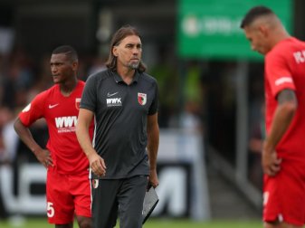 Bedient: FCA-Coach Martin Schmidt nach der Pleite in Verl. Foto: Friso Gentsch Bedient: FCA-Coach Martin Schmidt nach der Pleite in Verl. Foto: Friso Gentsch