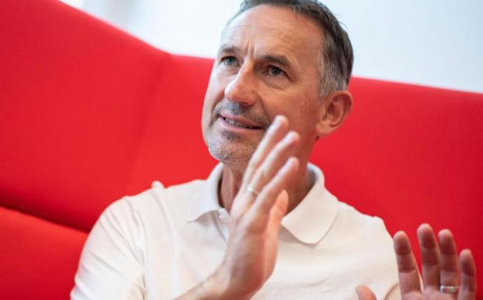 Trainer beim Bundesliga-Aufsteiger 1. FC Köln: Achim Beierlorzer. Foto: Marius Becker