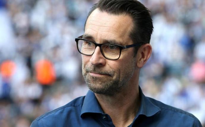 Geschäftsführer Michael Preetz will mit Hertha BSC auf einen einstelligen Tabellenplatz. Foto: Andreas Gora