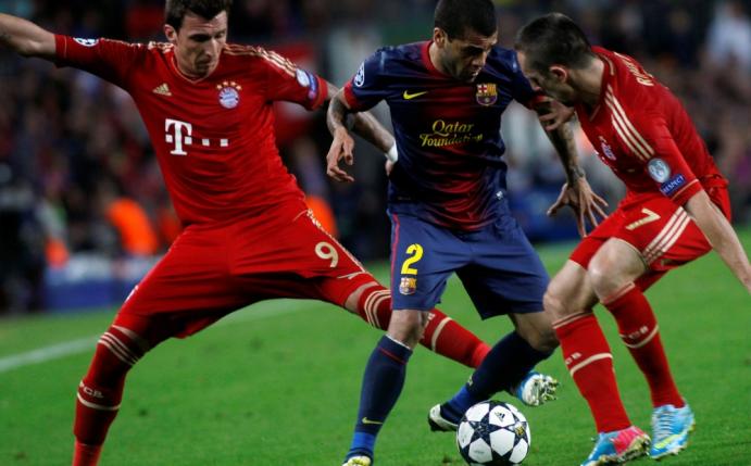 Mandzukic (l.) spielte bereits bei Bayern München