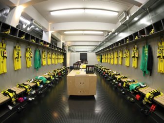 Die Doku gibt auch Einblicke in die Kabine des BVB
Die Doku gibt auch Einblicke in die Kabine des BVB