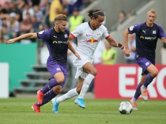 Poulsen (Mitte) lobt die Ideen von Trainer Nagelsmann Poulsen (Mitte) lobt die Ideen von Trainer Nagelsmann