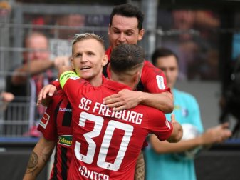 Der SC Freiburg feierte einen späten, aber klaren Heimsieg gegen den FSV Mainz 05. Foto: Patrick Seeger Der SC Freiburg feierte einen späten, aber klaren Heimsieg gegen den FSV Mainz 05. Foto: Patrick Seeger