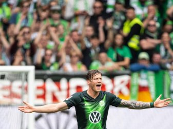 Fraf zum 18. Mal für den VfL Wolfsburg: Wout Weghorst. Foto: Swen Pförtner Fraf zum 18. Mal für den VfL Wolfsburg: Wout Weghorst. Foto: Swen Pförtner