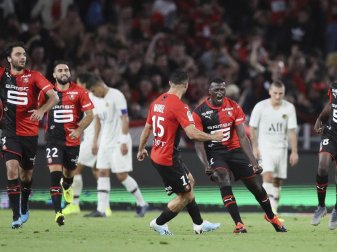 Rückschlag für PSG: Im zweiten Saisonsspiel setzte es gegen Rennes die erste Niederlage. Foto: David Vincent/AP Rückschlag für PSG: Im zweiten Saisonsspiel setzte es gegen Rennes die erste Niederlage. Foto: David Vincent/AP