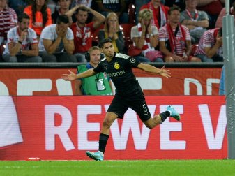 Dortmunds Joker Achraf Hakimi traf zum 2:1 für den BVB Dortmunds Joker Achraf Hakimi traf zum 2:1 für den BVB