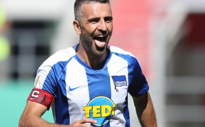 Bereits seit vielen Jahren in der Bundesliga aktiv: Hertha-Kapitän Vedad Ibisevic. Foto: Daniel Karmann
