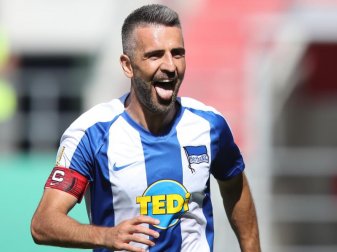 Bereits seit vielen Jahren in der Bundesliga aktiv: Hertha-Kapitän Vedad Ibisevic. Foto: Daniel Karmann Bereits seit vielen Jahren in der Bundesliga aktiv: Hertha-Kapitän Vedad Ibisevic. Foto: Daniel Karmann