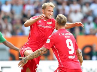 Andersson (l.) sichert Union Berlin einen Punkt Andersson (l.) sichert Union Berlin einen Punkt