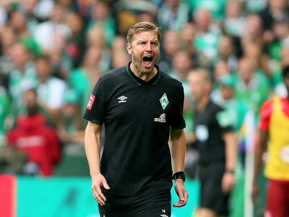 Bremens Trainer Kohfeldt hadert mit der Niederlage 