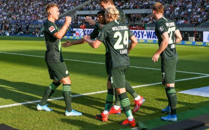 Wolfsburg gewinnt bei Hertha BSC mit 3:0. Foto: Andreas Gora