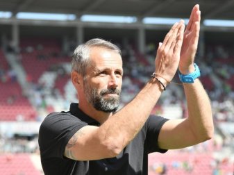 Gladbach-Trainer Marco Rose trifft mit seinem Team auf RB Leipzig. Foto: Torsten Silz Gladbach-Trainer Marco Rose trifft mit seinem Team auf RB Leipzig. Foto: Torsten Silz
