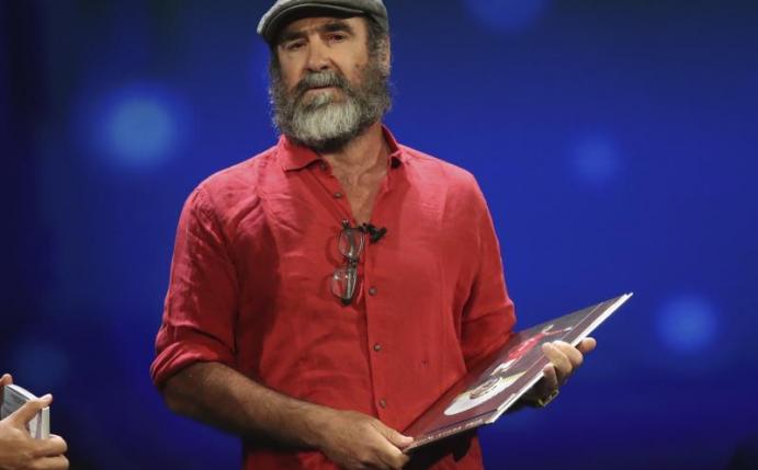 Sorgte mit seiner Dankesrede für Verwirrung: Fußball-Legende Eric Cantona. Foto: Daniel Cole/AP