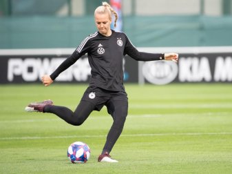 Wird das Tor der deutschen Fußballfrauen hüten: Merle Frohms. Foto: Sebastian Gollnow Wird das Tor der deutschen Fußballfrauen hüten: Merle Frohms. Foto: Sebastian Gollnow
