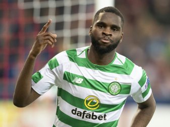 Edouard erzielte den Führungstreffer für Celtic Edouard erzielte den Führungstreffer für Celtic