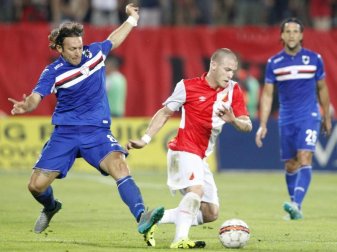 Wechselt von Partizan Belgrad zu Darmstadt 98: Ognjen Ozegovic in Aktion. Foto: Koca Sulejmanovic/epa Wechselt von Partizan Belgrad zu Darmstadt 98: Ognjen Ozegovic in Aktion. Foto: Koca Sulejmanovic/epa