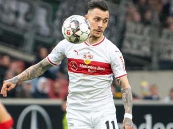 Anastasios Donis wechselt vom VfB Stuttgart zu Stade Reims. Foto: Sebastian Gollnow Anastasios Donis wechselt vom VfB Stuttgart zu Stade Reims. Foto: Sebastian Gollnow