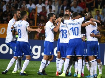 Die Squadra Azzurra durfte in Armenien spät jubeln Die Squadra Azzurra durfte in Armenien spät jubeln