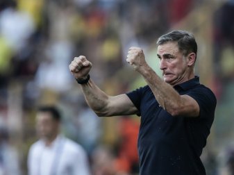 Stefan Kuntz war nach dem Neustart der U21 zufrieden Stefan Kuntz war nach dem Neustart der U21 zufrieden