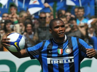 Eto'o spielte unter anderem für Inter Mailand Eto'o spielte unter anderem für Inter Mailand