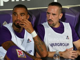 Kevin-Prince Boateng (li.) mit Franck Ribery. Kevin-Prince Boateng (li.) mit Franck Ribery.
