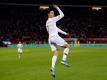 Portugals Star Cristiano Ronaldo erzielte vier Treffer gegen die Serben. Foto: Predrag Milosavljevic/XinHua