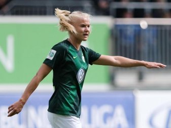 Traf dreifach für Wolfsburg: Pernille Harder. Foto: Peter Steffen Traf dreifach für Wolfsburg: Pernille Harder. Foto: Peter Steffen