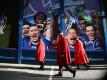 «Chelsea Pensioners» kommen zum Spiel des FC Chelsea gegen Manchester United ins Stadion an der Stamford Bridge. Foto: Adam Davy/PA Wire