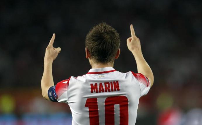 Roter Stern Belgrad hat vier Tage vor dem Champions-League-Duell mit dem FC Bayern München einen Sieg eingefahren. Foto: D. Vojinovic/AP