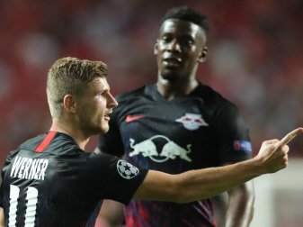Timo Werner war mit seinen Toren der Matchwinner für RB Leipzig in Lissabon. Foto: Jan Woitas Timo Werner war mit seinen Toren der Matchwinner für RB Leipzig in Lissabon. Foto: Jan Woitas