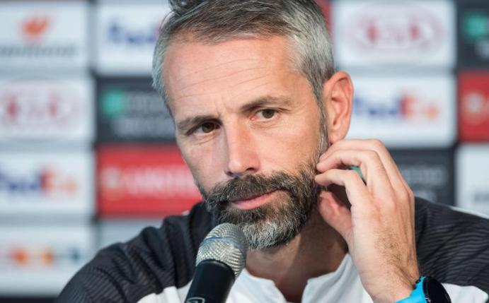 Startet mit Gladbachs in die Europa League: Trainer Marco Rose. Foto: Marius Becker