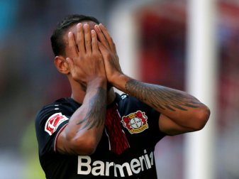 Enttäuscht über das 1:2 gegen Moskau: Karim Bellarabi Enttäuscht über das 1:2 gegen Moskau: Karim Bellarabi