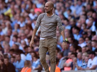 Pep Guardiola war begeistert von seinem Team Pep Guardiola war begeistert von seinem Team